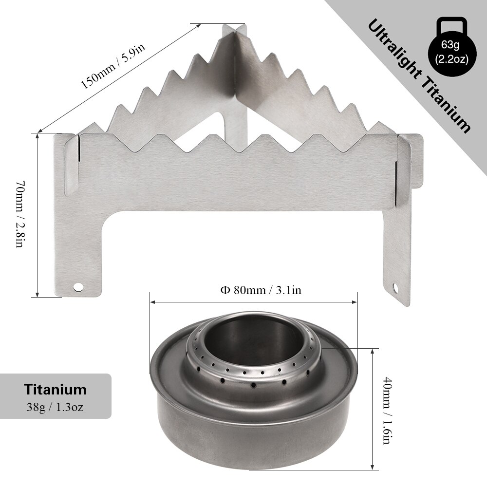 Camping Alcohol Stove Stainless Steel Outdoor Cooking Stove Folding Mini Spirit Cooker Picnic BBQ Cookout Stove Camping Cookware: style 6
