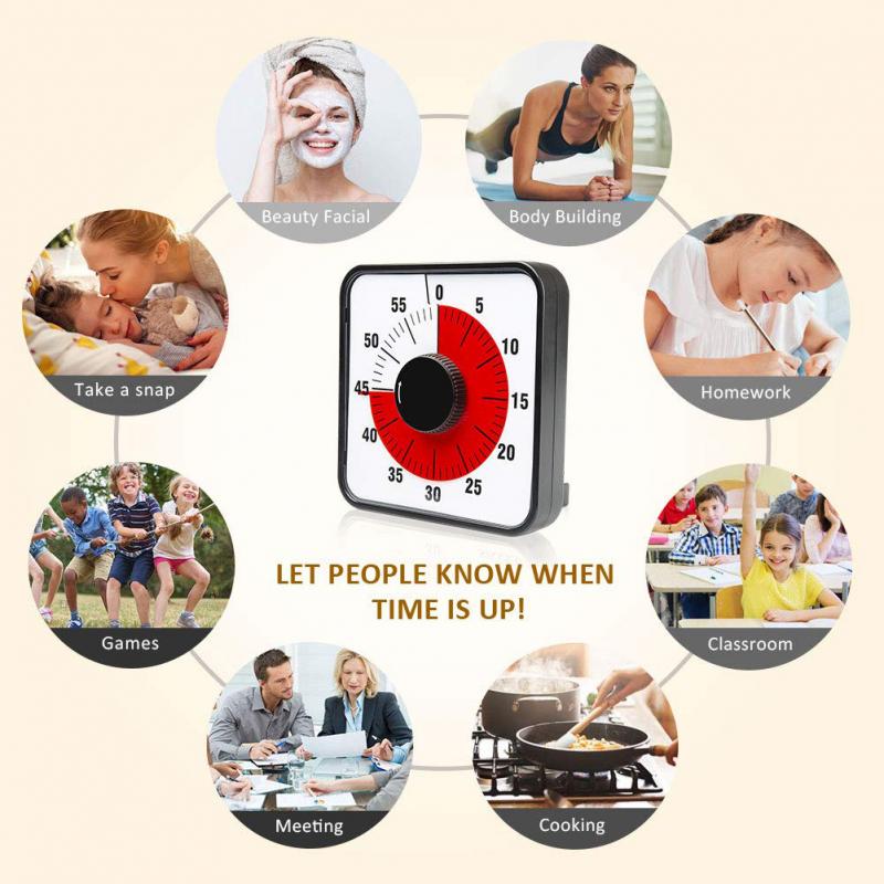 Kitchen Tools Kitchen Timers Kitchen Oven Mechanical Timers 60 Minutes Kitchen Timers Magnetic Visual Time Counter Timer