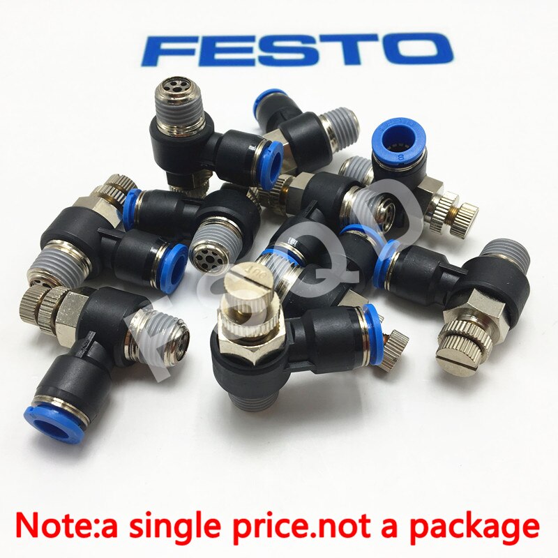 GRLA-1/4-QS-6-RS-B 162967 GRLA-1/4-QS-8-RS-B 162968 FESTO válvulas de control de flujo unidireccional conector serie GRLA