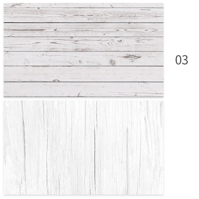 57*87 cm Photography Backdrop Double Sided Photo Studio Background Marble Wood Grain Waterproof Backdrops Paper For Food Drink: 03