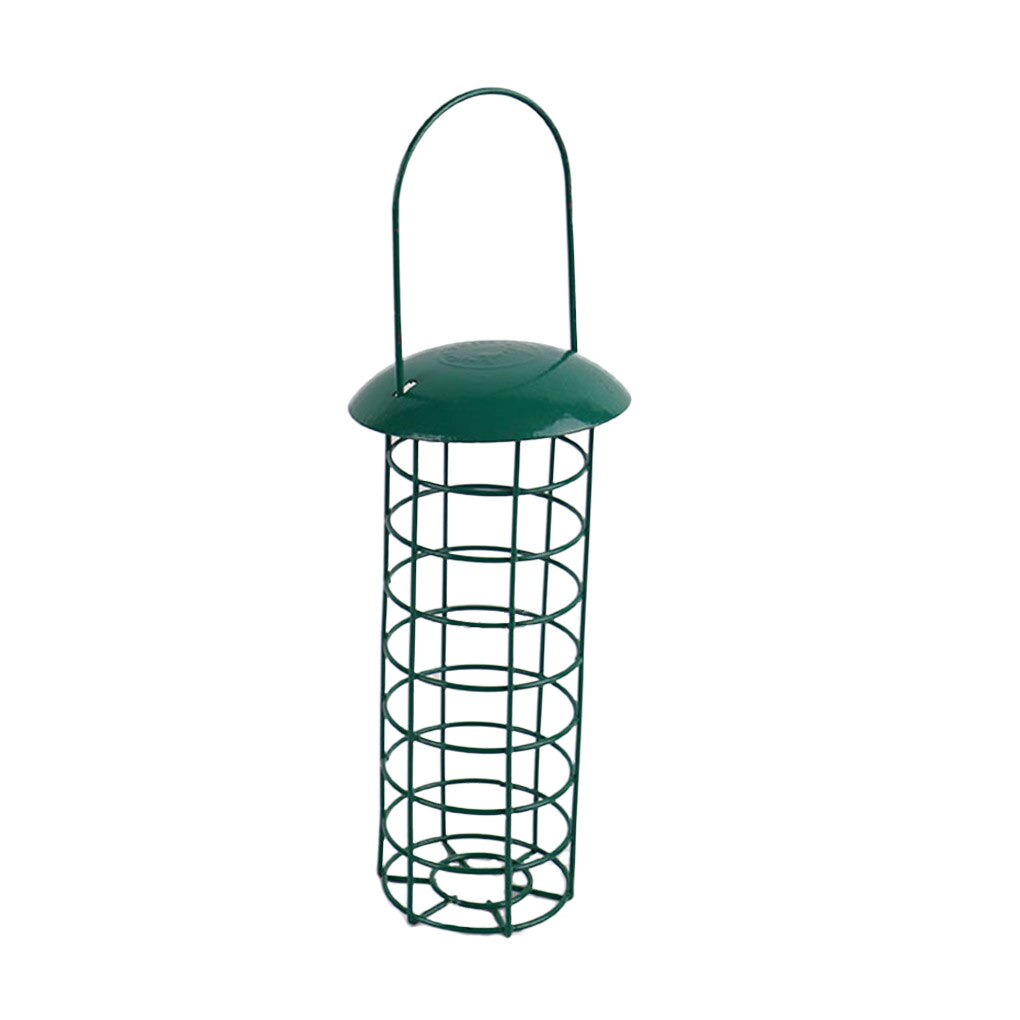 Mangeoire en métal pour oiseaux balcon extérieur Patio cour Cage creuse mangeoire pour oiseaux suspendue: Default Title