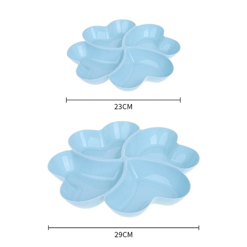 4 compartiments Apéritif Plateau de Service Assiette Plateau