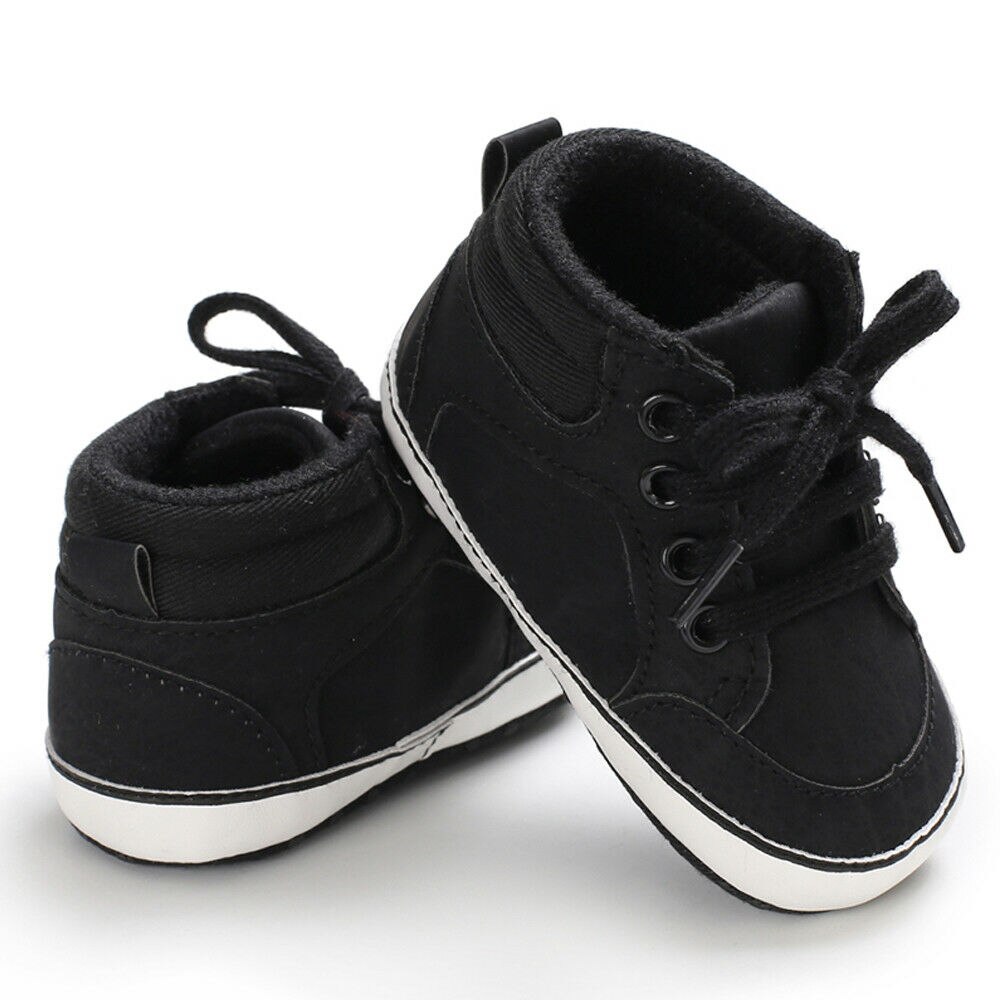 2019 Nova Primavera Sapatos de Bebê PU Sapatos de Camurça Lace Ocasional Bebê Menino Moda Cavalheiro de Algodão Primeira Walker Bebê Sapatos Menino