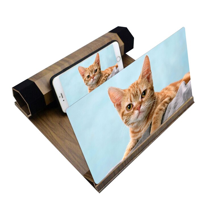 12 Inch 3D Gsm-scherm Hd Vergrootglas Smartphone Movie Video Vergroten Versterker Smartphone Stand