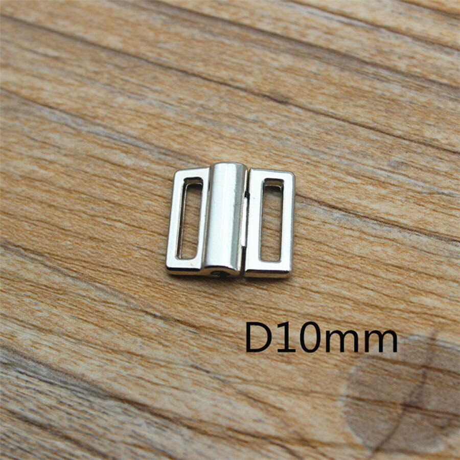 10 set legering bh klämma spännen badkläder clickers bikini front stängning spänne dekoration