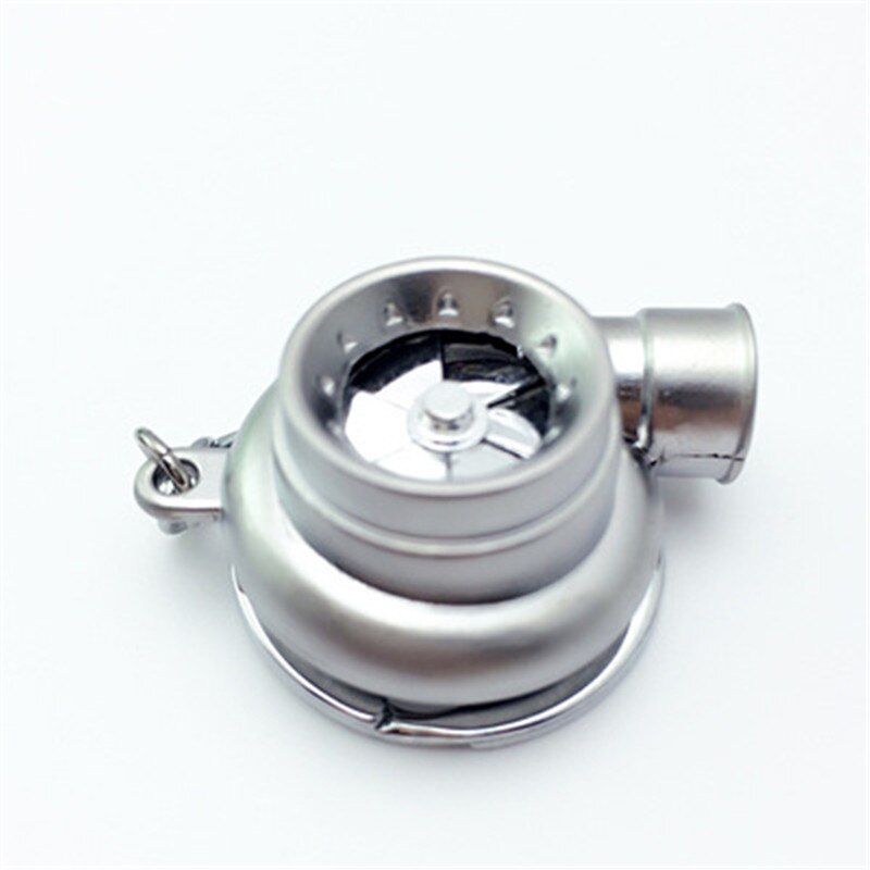 Mini Turbo Turbocharger Keychain Spinning Turbine Key Chain Ring Keyring With light Keyfob Car Keyring Car Interisor Accessorie: 09