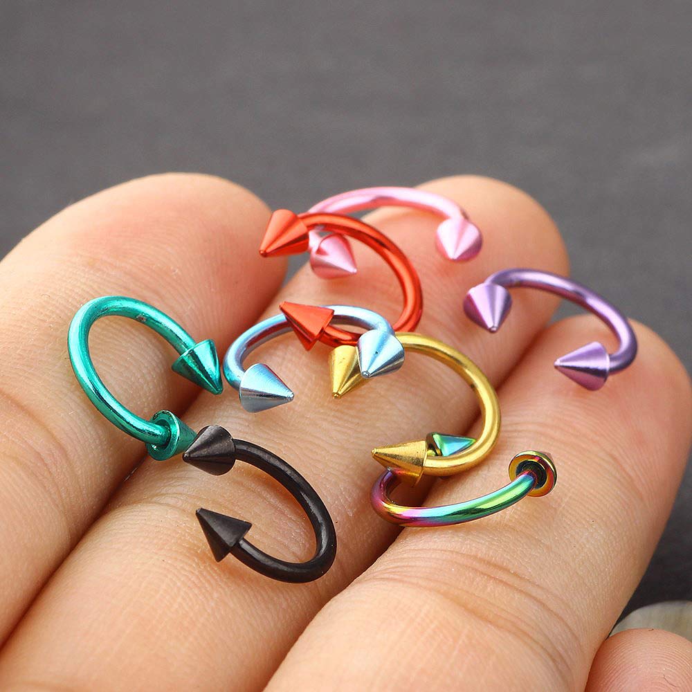8/10 Teile/los Körper durchbohren einstellen Chirurgische Edelstahl Ohr Augenbraue Lippe Nase Zunge Nippel durchbohren gemischt Schmuck Für frauen Männer