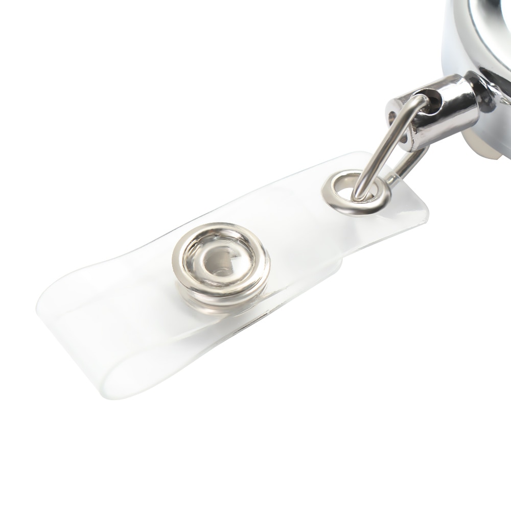 1pc chowany etui na kartę identyfikacyjną rolka smycz chrom metalowe drzwi podawać uchwyt robić łańcuszka karta pracy brelok materiały biurowe