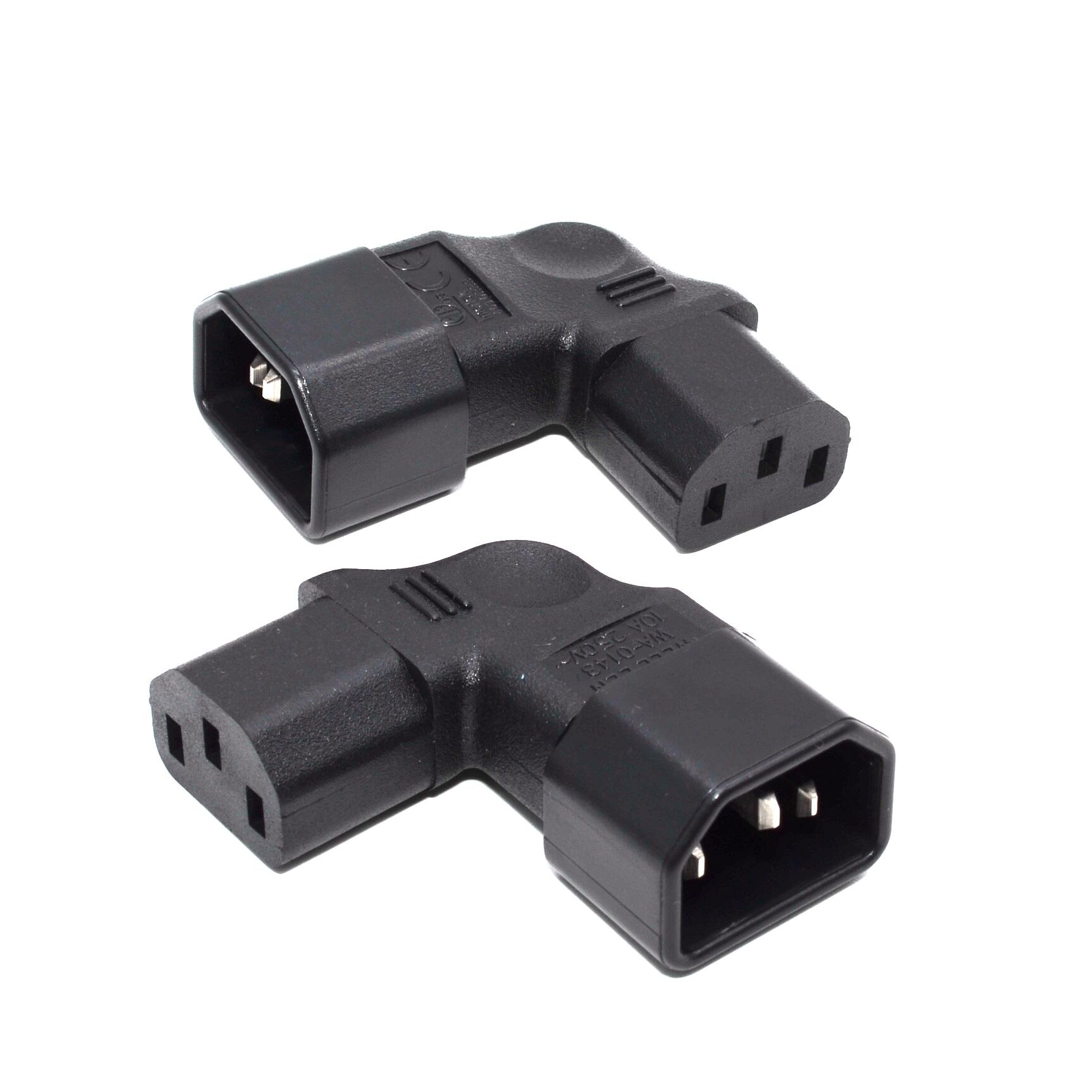 Iec 60320 c13 vinkel omformer vinkel skjøtekabel  c13 to c14 pdu opp og ned rett vinkel strømkabler hann til hunn ac strømledning
