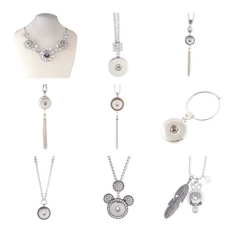 18Mm 20Mm Drukknoop Ketting Diy Sieraden 5 Stks/partij KD3038