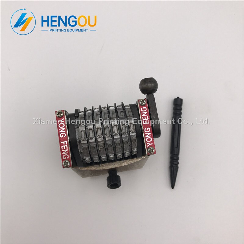 1 stuk 7 cijfers GTO Nummering machine Verticale Linksom Achteruit Jump 109876 ......