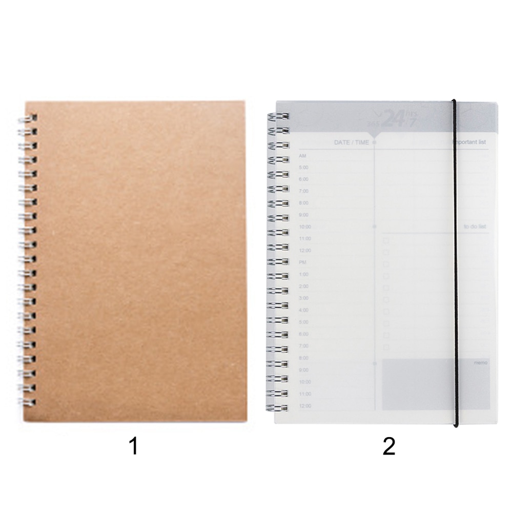 Planlægger notesbog dagligt ugentligt planlægger spiral  a5 notesbog tid memo vigtigt at gøre arrangør dagsorden kontor tidsplan stationær
