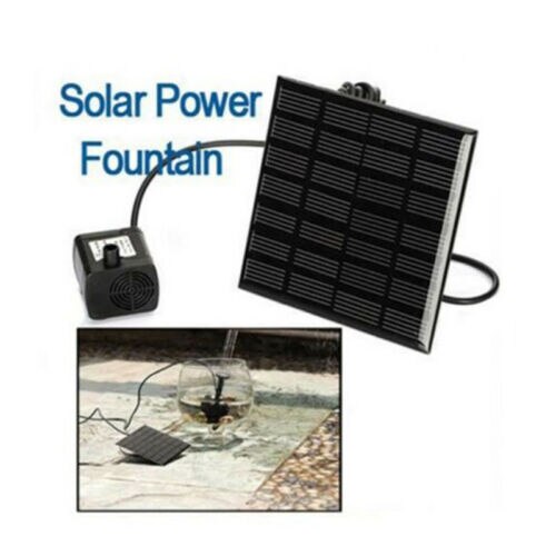 Solar Powered Panel Fountain Garden Pool Pond Submersible Water Pump