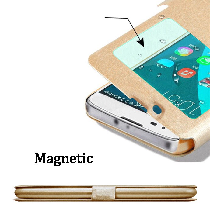 For Huawei Honor 4C Pro / TIT-AL00 HuaweiY6 Pro / TIT-L01 5.0" Case View Window Flip Cover Holder Stand Phone Cases on 4c Pro