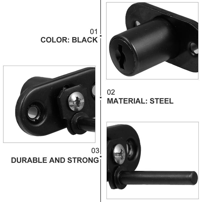 2 Pcs Office Desk Lock Central Lock Office Furniture Drawer Lock Cabinet Locker