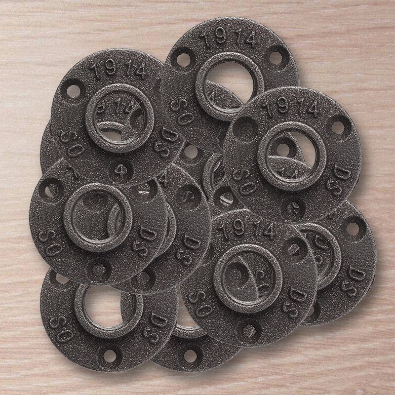 3/4 inch Black Cast iron Pipe Fittings Floor Flange BSP Threaded Hole