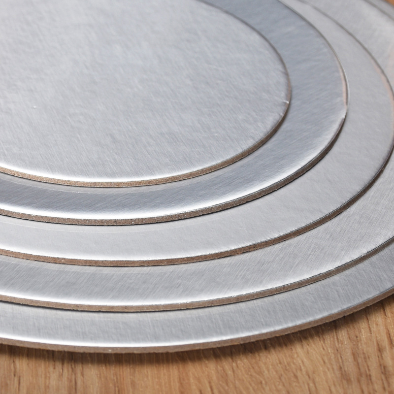 Silvery Coated Round Cake Board Diameter 10-33CM Available Circle Cardboard Base Dessert Tray Mousse Cake Decorating Supplies