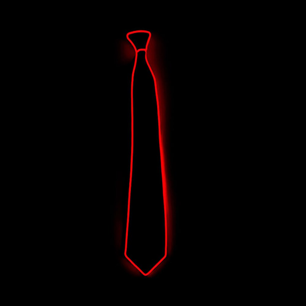 Haloween noël décoration lumineuse hommes LED cravate rougeoyante clignotant Cosplay néon accessoires de fête Costume cravate décoration de fête