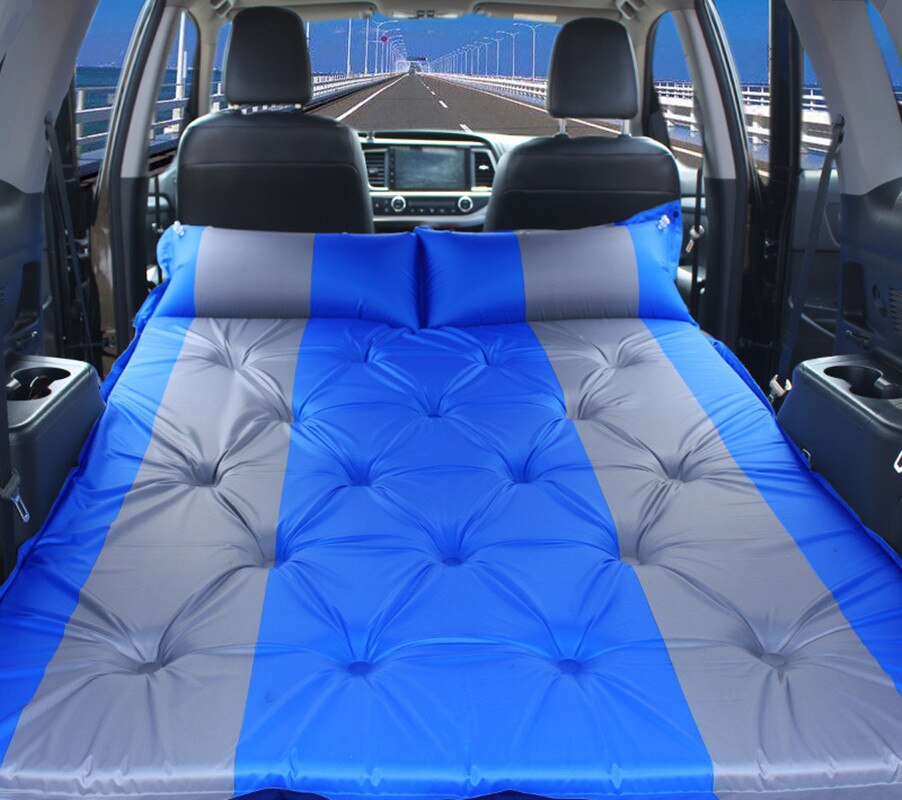 Adult Travel Bed Automatic Car Mattress SUV Foldable Rear Seat Sleeping Pad Folding Trunk Inflatable Multi-Function Camping Mat