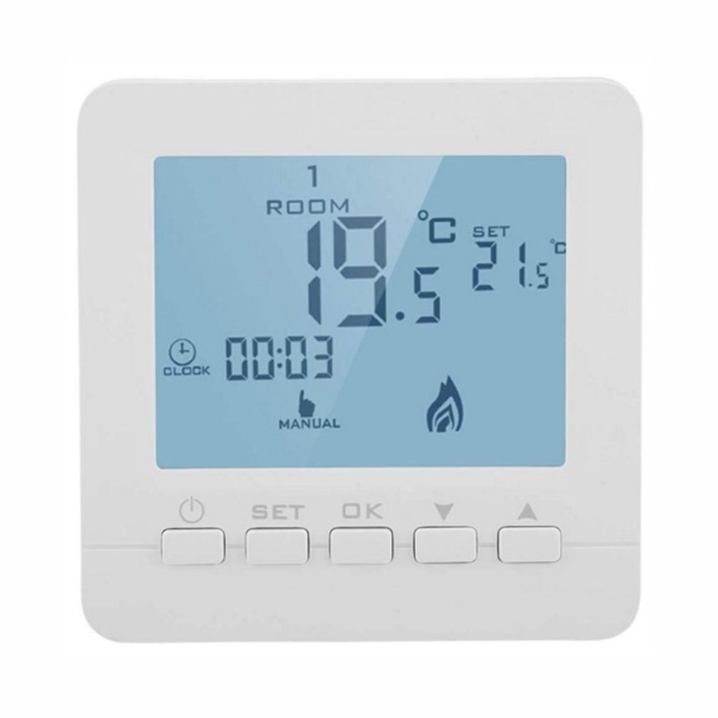 High Accuracy Weekly Programmable Boiler Thermostat With 0.5C Swing Temperature For Gas Boiler HY02B05BW-2