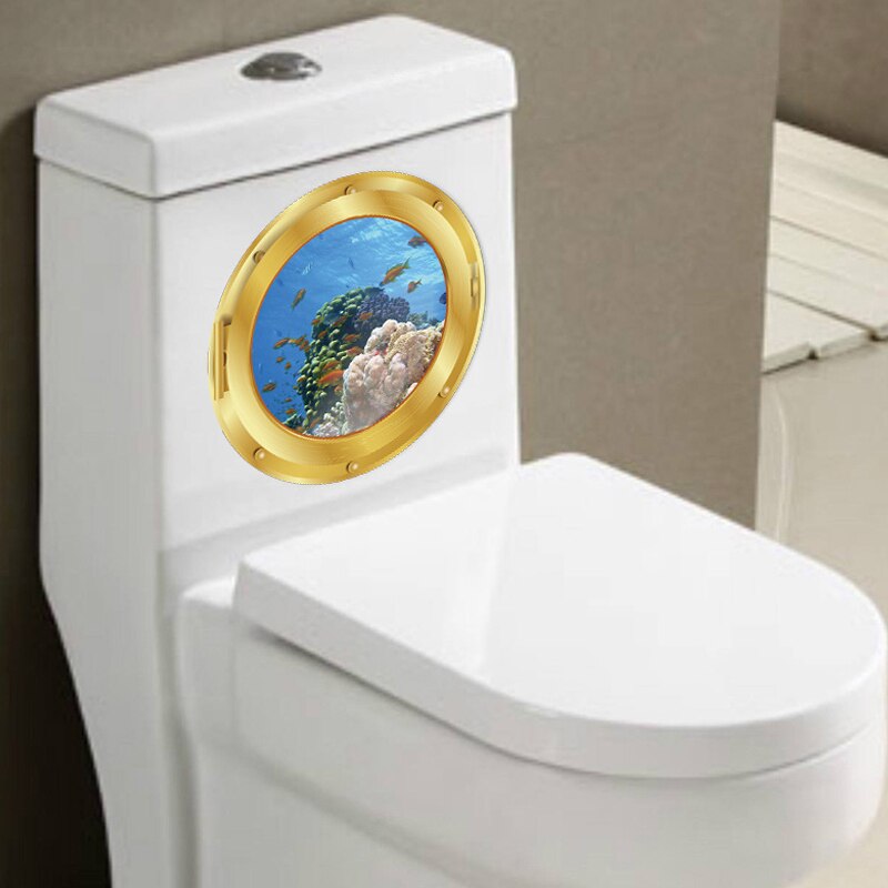 'de beste' realistische raamstickers met 3d zeewerelden, pvc-behang met een diameter van 29cm voor decoratie in de woonkamer of slaapkamer 8