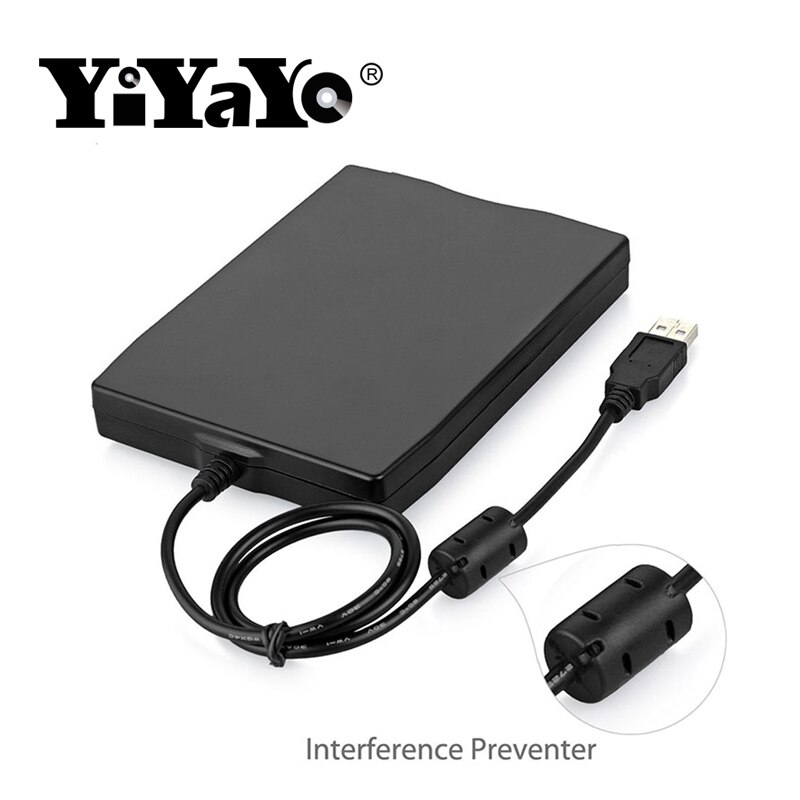 YiYaYo 3.55 Portable USB External Floppy Disk Drive 1.44MB FDD CD Emulators No Extra r Required,Plug and Play