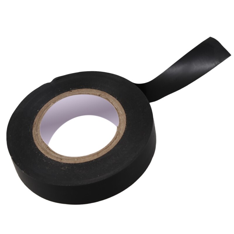 Pvc Elektrische Draad Isolerende Tape Roll Zwart 20M Lengte 16Mm Breed Zwart