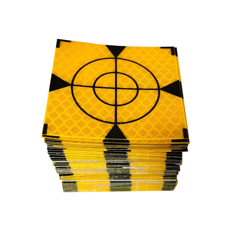 100pcs yellow reflector sheet reflective tape target for total station 20 30 40 50 60 MM Reflective Sticker