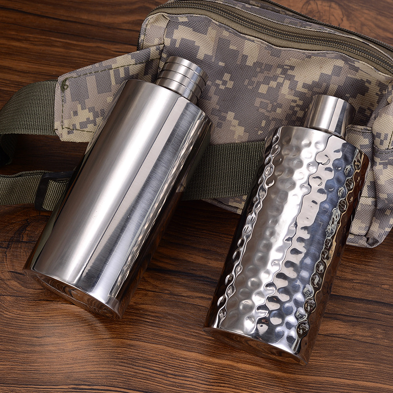 304 stainless steel kettle thickened, Jin filled cylindrical kettle, Russian portable round Baijiu