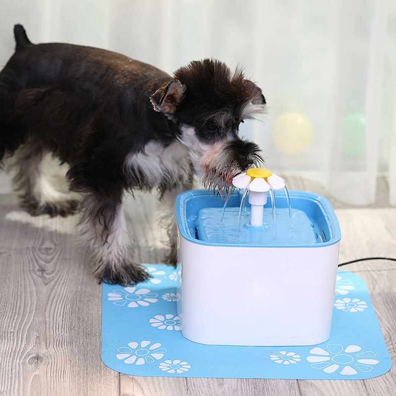 Pet Water Fountain For Cats And Dogs With Filter & Silicone Mat For Cat Water Fountain Automatic Pet Water Dispenser, Blue