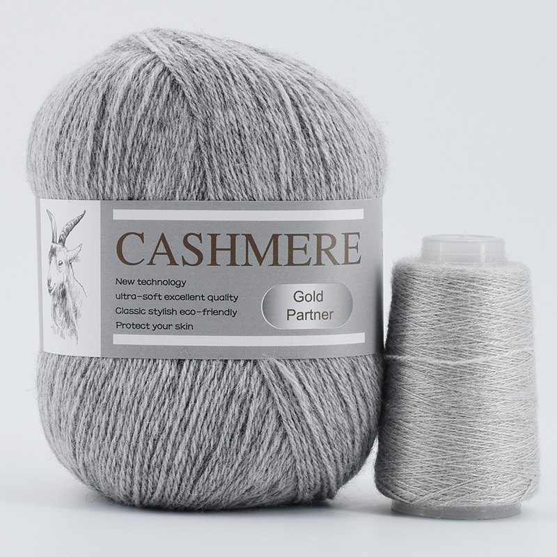 Hilo de tejer de 3 capas, hilo de Cachemira de estambre fino para camiseta, 1 madeja de 338m y 70g, línea de ganchillo de lana para costura: Azul