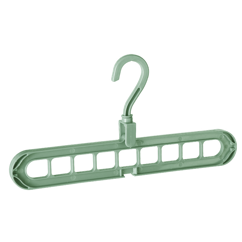 Perchas mágicas para ahorro de espacio, organizador inteligente multifuncional para armario, colgador de ropa en cascada de primera: Green