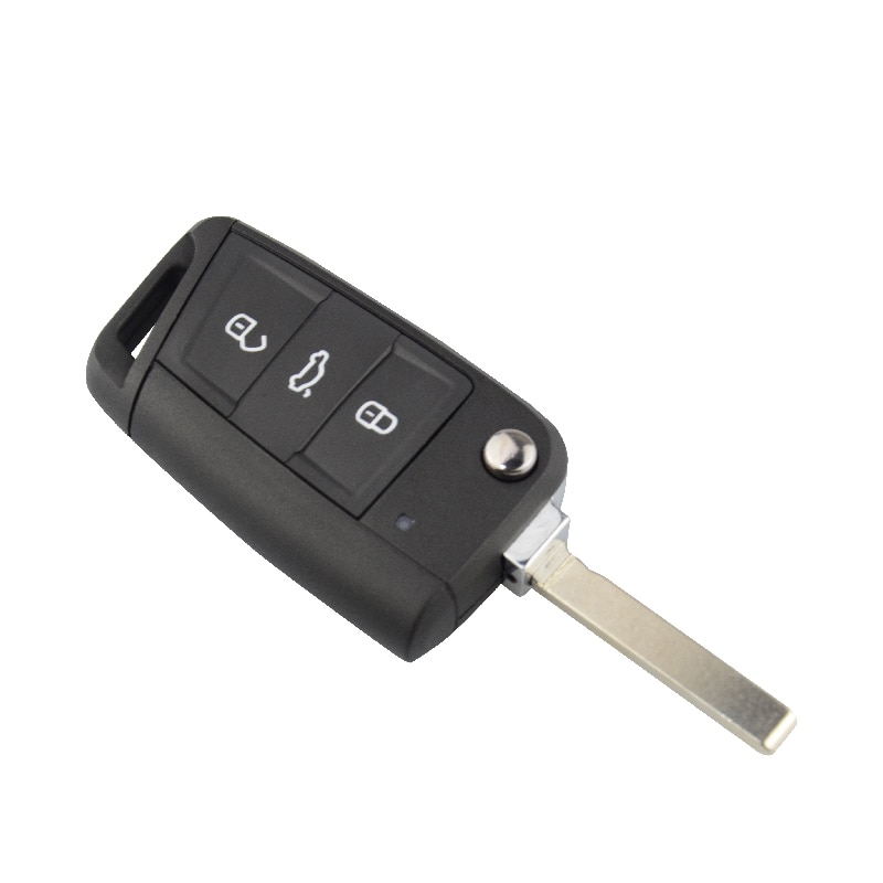 OkeyTech para V W Golf MK7 3 Skoda asiento Passat B6 remoto coche llave cubierta Fob funda piezas HU162T hoja para llaves