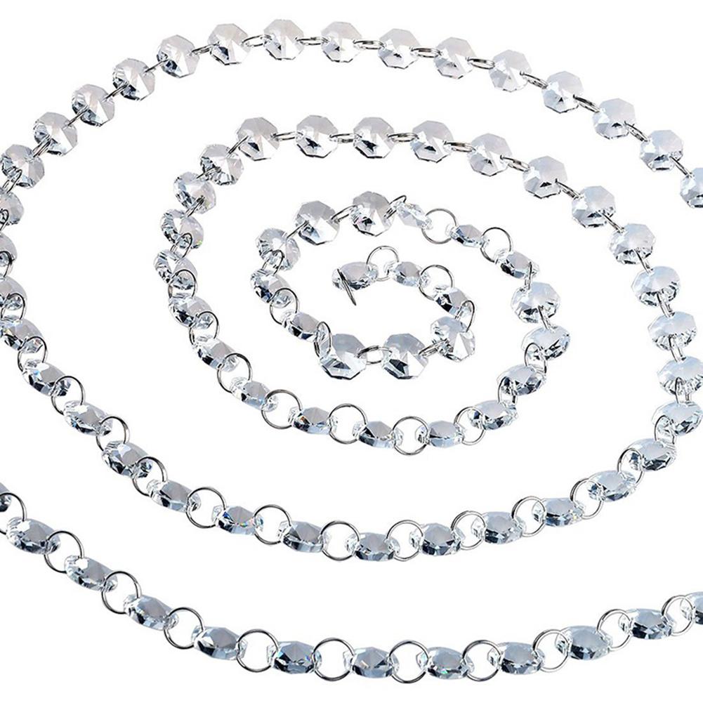 1m acryl kristal strass kralen slinger deurgordijn kroonluchter hanger wanddecoratie thuis bruiloft decoratie doe-het-zelf accessoires