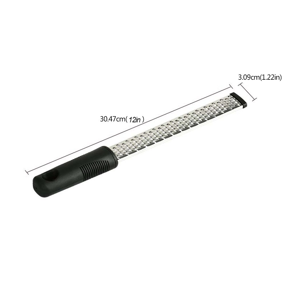 12 pulgadas multifuncional rectángulo de acero inoxidable utensilios para rallar queso Chocolate limón Zester fruta pelador utensilios de cocina Hogard