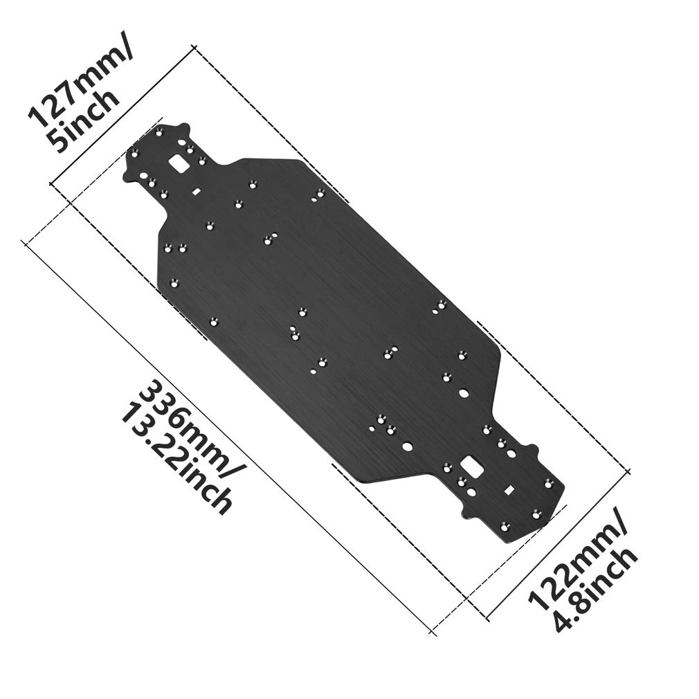 Aluminium Metalen Chassis 04001 Voor Hsp 1/10 Upgrade Onderdelen Voor Buggy Monster Bigfoot Truck 94111 94107 94170 94118