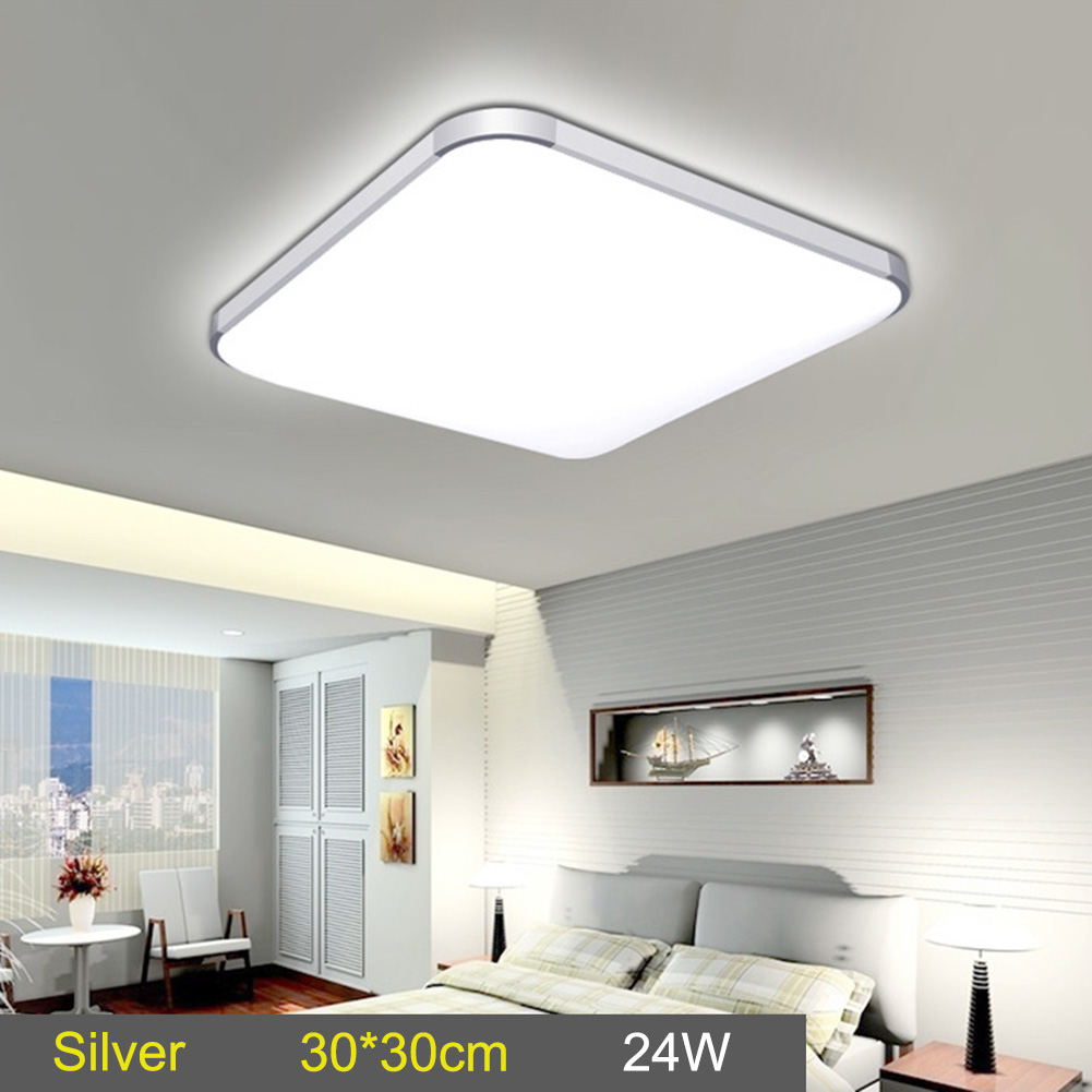 LED Plafond Down Light Lamp 24W Vierkante Energiebesparende Voor Slaapkamer Woonkamer