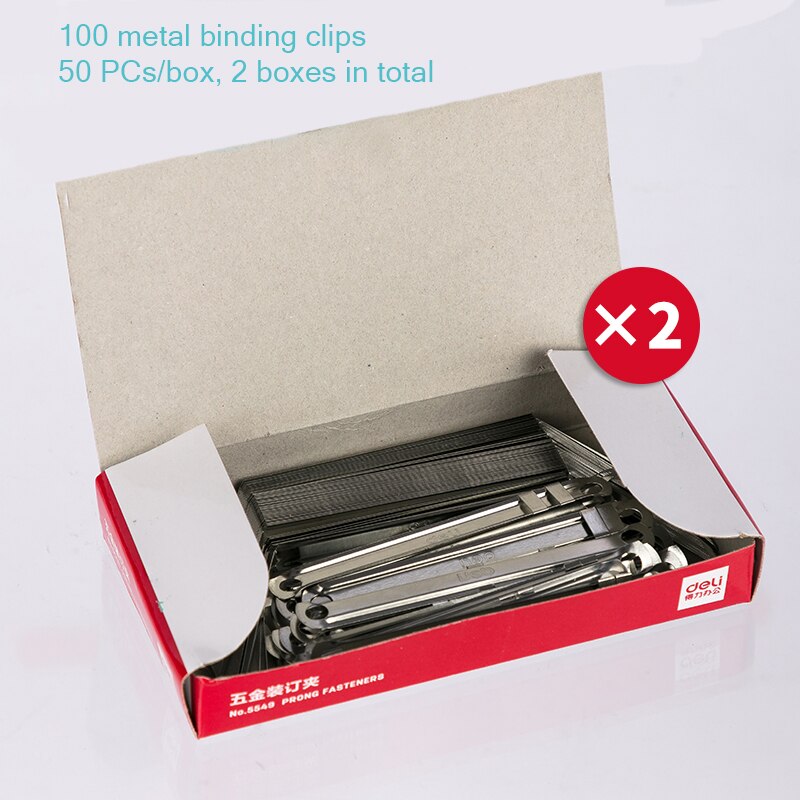 Double Hole Punch Binding Machine Loose Leaflet Small Student Round Hole Ring Hole Manual Document Paper Book Punch Machine: 100 metal clip