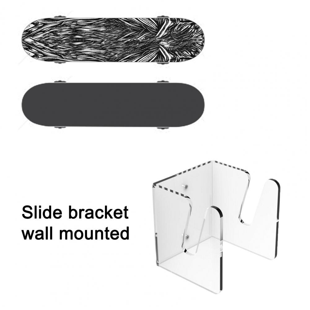 Skateboard Muurbeugel Acryl Skateboard Rek Muur Gemonteerde Bevestiging Strak Display Wall Mount Skateboard Opslag Beugel