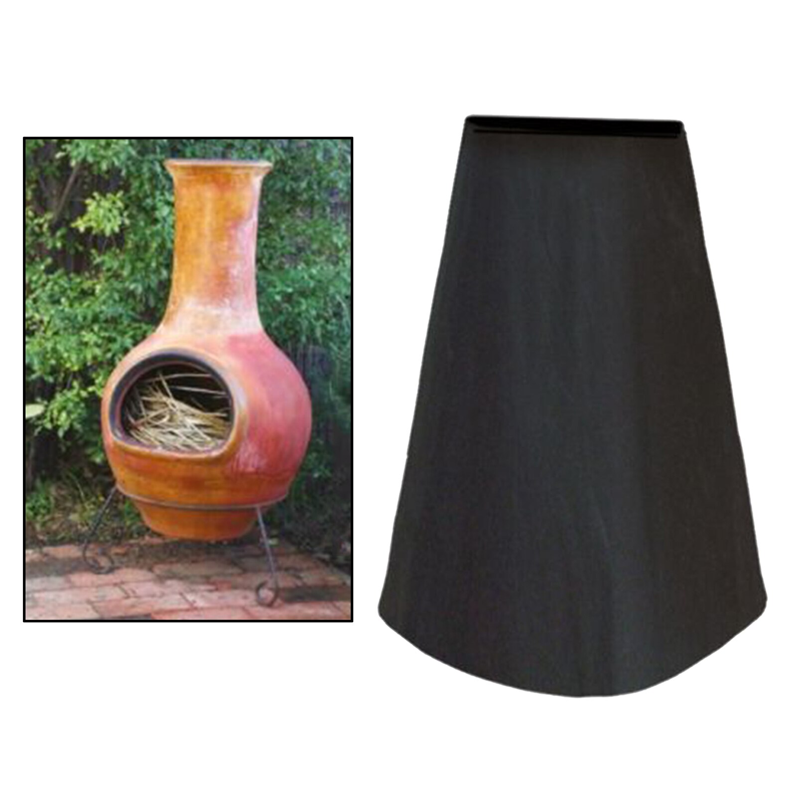 Waterproof BBQ Chiminea Cover Garden Chimnea Dust Sun Rain Protector Outdoor