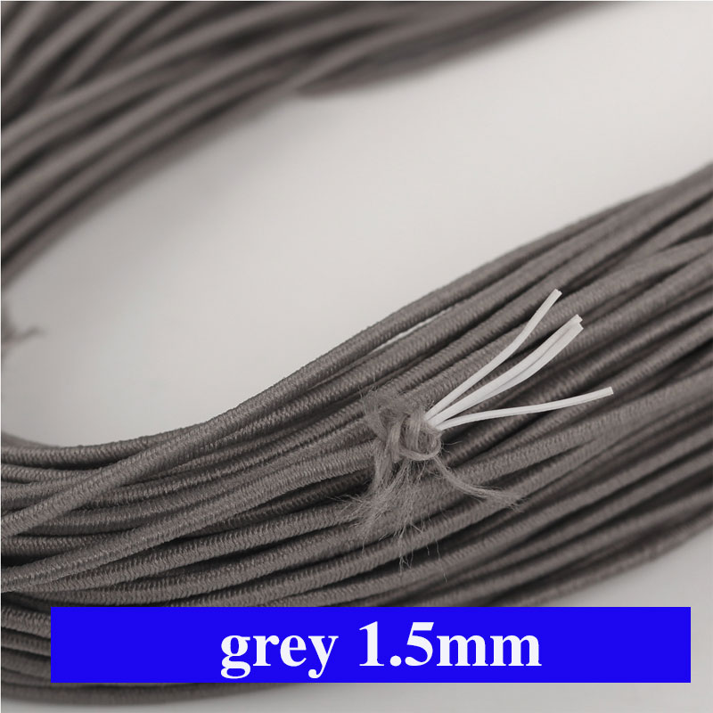 Cuerda elástica fuerte de 1,5mm, banda elástica colorida de , cordón de goma para costura DIY, joyería, manualidades, accesorios