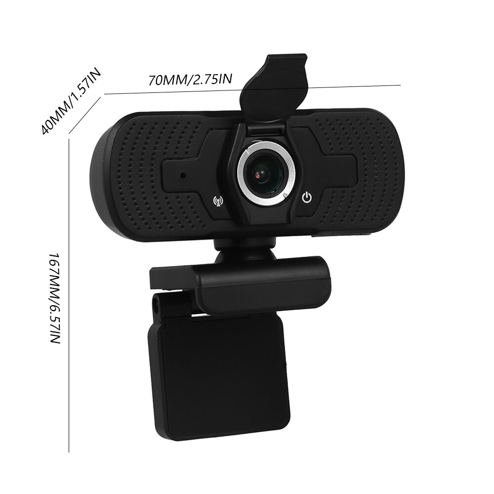 Usb Camera Hd 1080P Computer Camera Met Stofkap Webcam Voor Webcast Video Conferentie Webcam Full Hd 1080P camara Web Para Pc