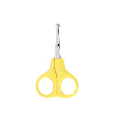 Newborn Baby Convenient Baby Care Safe Nail baby Stainless Steel Safety Nail Clippers Scissors Manicure Cutter Nail Care: Yellow