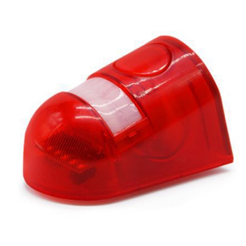 Solar Infrared Motion Sensor Alarm With 110Db Siren Strobe Light For Home Garden Carage Shed Carvan Security Alarm System-Re