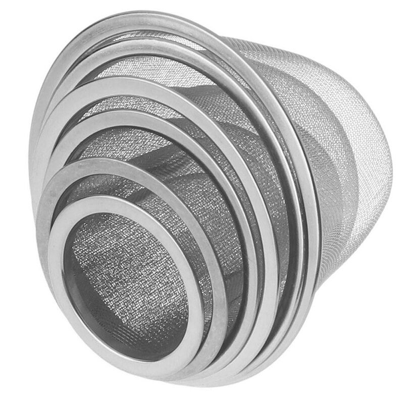 Herbruikbare Diameter Rvs Mesh Thee-ei Zeef Theepot Tea Leaf Spice Filter Drinkware Keuken Accessoires 5-9.5 Cm