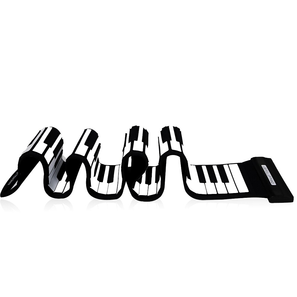 Teclado electrónico de Piano con 88 teclas enrolladas, Piano Flexible de silicona + Pedal de apoyo MIDI con altavoz fuerte, de cumpleaños para niños