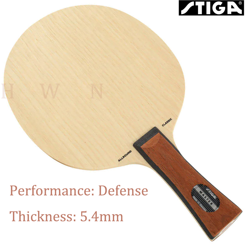 Genuine STIGA Allround Classic Table Tennis Blade 5 Ply Pure Wood Lightweight Ping Pong Blade with Great Feeling and Control