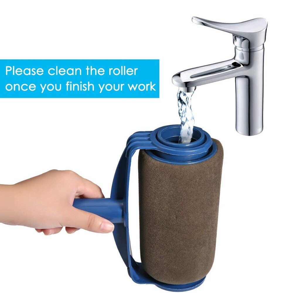 2set lowest price Paint Runner Roller Pro rollers wall painting kit walls Brush Handle Tool Room Home Garden+extension pole Tube