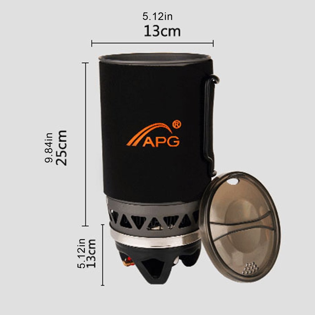 APG 1400ml Camping Gas Stove Fires Cooking System and Portable Gas Burners Aluminum Alloy Outdoor Stove