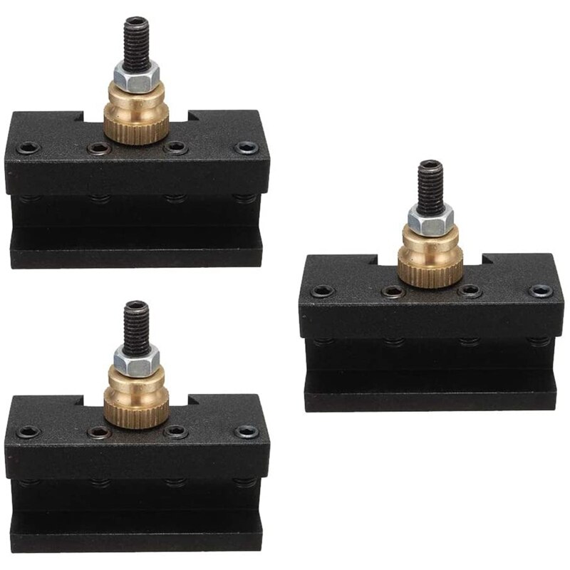 3 st mini svarv snabbväxlingsverktyg stolphållarsats  (1/4-1/2 tum), cnc borr/svarv/vändhållare set
